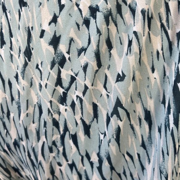 H&M Dress Green Vneck Short Sleeves Spring Summer Size Medium - Picture 6 of 12